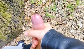 Outdoor Piss, Wank and Cum
