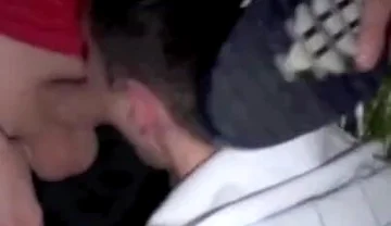 Sex tape with 2 sneakers boy at home