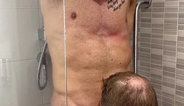 Rimming & Sucking Straight Guy in Shower