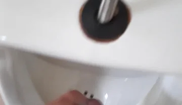 I Jerk off in a Public Bathroom, I Cum and I Swallow My Cum