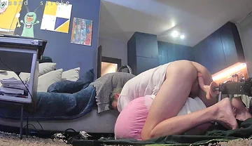 Kiara take two dildos in ass