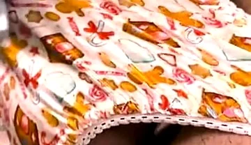 Satin Gingerbread Thong Play