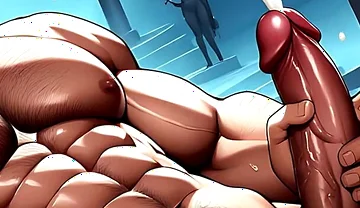 Tanned White Men Cumming Image Set