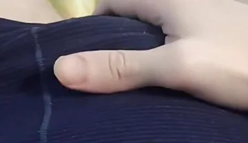 Teasing My Throbbing Bulge - Jerking off Through the Thin Fabric