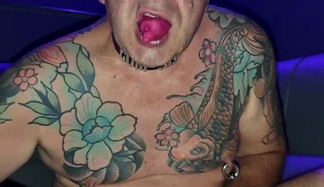 Fun with Filled User Condom in Gay Porn Cinema