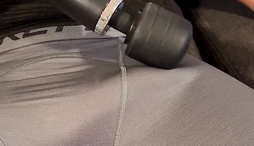 Guess What Daddy Dreaming About When His Cock Hardens Under the Vibration From Massage Machine and Makes It Cum - John Delove