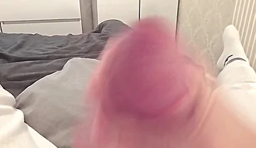 Evening Wank with Noisy Orgasm