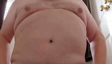 Kneeling Nude Wank to Camera