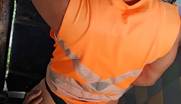 Worker Fucks My Ass in the Bathroom at Work