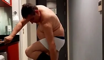 Hot Daddy Getting Naked