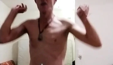 Completely Naked Except for an Orange Beanie