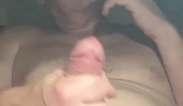 Mature Man Smoking and Masturbating