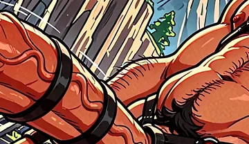 Sexy Harness Fetish Hunks with Monster Dongs