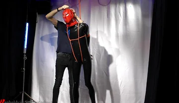 Nicky Latex Doll Gagged and Roped