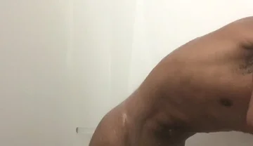 Cumshot in the Shower