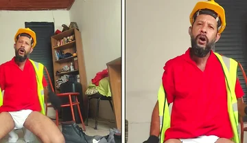 White Underwear - Worker (double Camera)