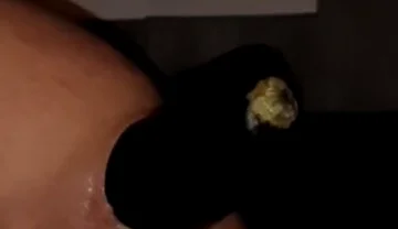 2 Huge Anal Eggplants Insertion ..big Anal Stretching!!