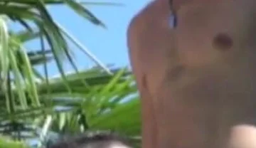 Jimy and Sunny fucking outdoor in the exhib garden