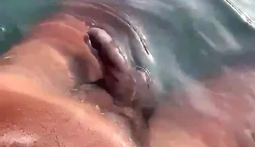 Listening to Gooning Audio in the Pool and Jerking off