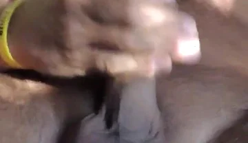 At Sunset, Jerking off My Dick in Different Positions and Sweetly Cuming