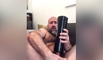 Damon Andros In Hairy Stepdaddy Cock Milked And Edged And Made To Cum With Toy