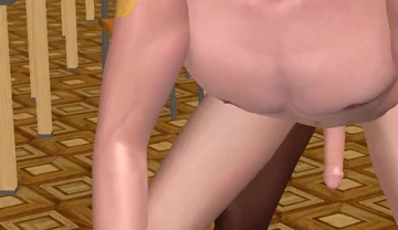 4K Vertical Animated 3D Gay Scene - Passionate Moment From Behind