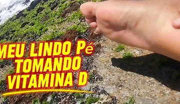 My Beautiful Feet After a Day of Work Taking Vitamin D on the Beach