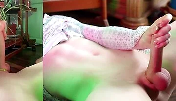Femboy Fucks Juicy Ass And Leaks Precum