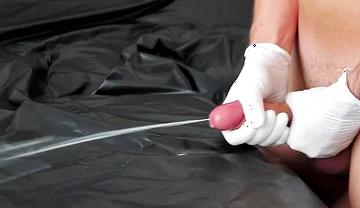 Chastity Release by Cockhead Massage and Post Orgasm Polishing