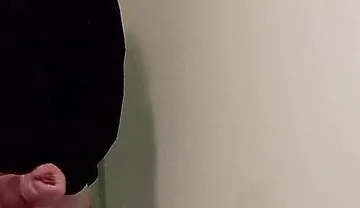 Boy in Hoodie Jerk off and Finish with a Cumshot