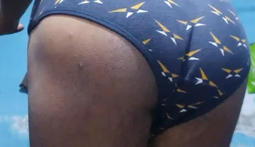 Horny Indian Femboy Wearing His Step Sister's Bra and Panties