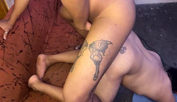 Tattooed Fucks Me in His Furniture