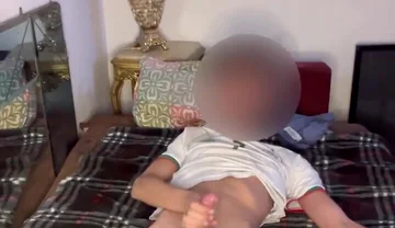 Arab Football Player Jerks off His Fat Dick After Game and Shows off His Sweaty Socks