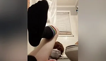 Femboy Tries New Dildo In Bathroom