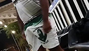 Excited While Waiting for Bus