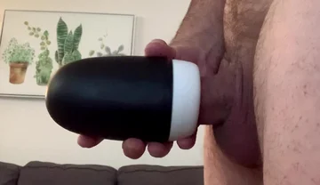 Cum as Lube Pocket Striker and New Toy Combo