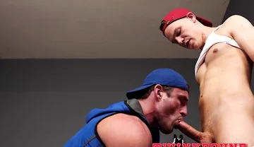 Alluring Top Banging His Muscular Coach With Jack Savvy And Mark Lax