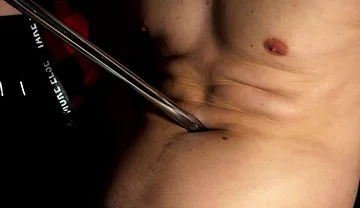 Belly Fetish Close-ups with Gutpunches and Navel Pressure Play