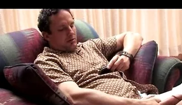 Nice Viewing Of Porn On The Phone Under The Twitching Of The Penis