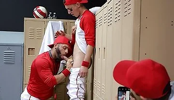 Baseball Star Tristan Hunter Gets Confronted Then Fucked By His Coach In The Locker Room