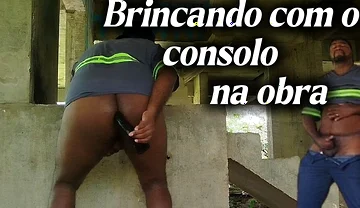 Ugly a Big Dildo in My Ass in Construction