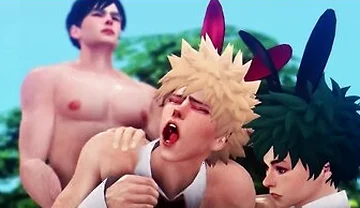 Car Toon - Heros Egg Hunt - Ida X Midoriya X Bakugo - My Hero Academia 3d Animation Parody