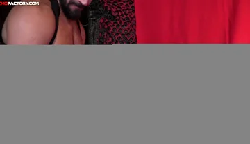 Santi plays with a huge dildo in the berlin dark when andy decides to replace that dildo.