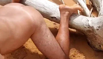 Ladysilva Very Hot Naked on the Beach with Her Tanned Ass