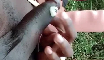 Outdoor playing with my dick and my huge dildo until cumshot
