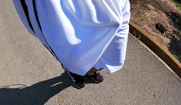 Flashing My Boner in See Thru Basketball Shorts for the Cyclists and Runners