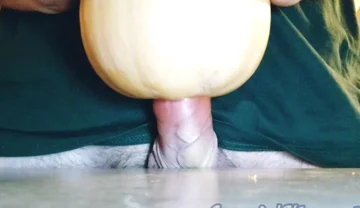 I Fucked the Pumpkin Again. I Couldn't Resist and Cummed in Her