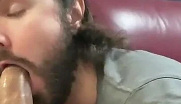 Sucking My Friend's Cock While Looking at His Mobile and Squeezing His Milk with My Ass