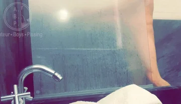 Pale White Skin Redhead Flatmate Caught Pissing in the Shower