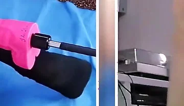 Fabulous Fucking Machine Anal Dildo Fucking in Chastity Cage